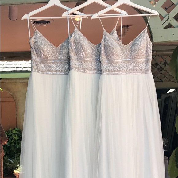 adrianna papell tulle dress Blush Pink Beaded Gown NWT Embellished Formal Size 8 GALA AP1E213301 Brand Applique A-line Tulle Bridal Gown